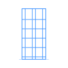 Furniture Bookcases Caged Bookcase Line Art Illustration Svg, Free Vectors File